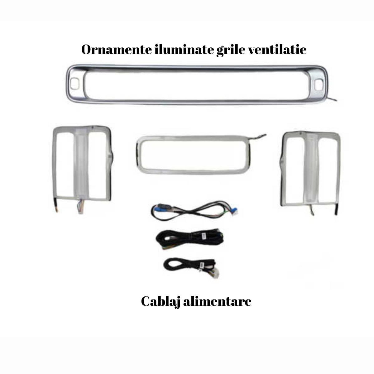 Lumini ambientale dedicate Mercedes-Benz S Class W223 2021-2024, RGB Acrilice 4 in 1 Statice cu efect RGB, Control din Aplicatie Bluetooth