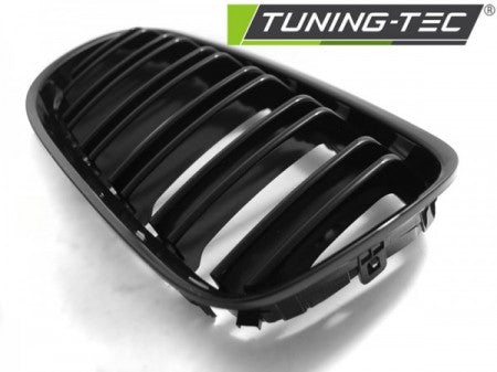 Grila centrala dubla compatibila BMW E90 E91 09 - Negru Lucios