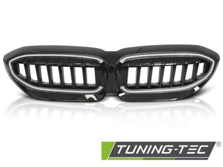 Grila centrala compatibila BMW G20 / G31 19-22 - - Negru Lucios cu LED