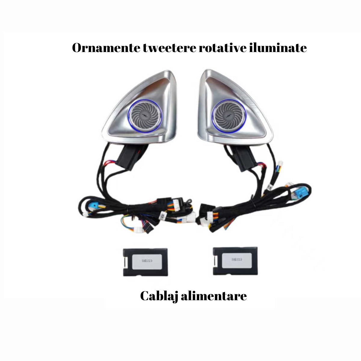 Lumini ambientale dedicate Mercedes-Benz S Class W223 2021-2024, RGB Acrilice 2 in 1 Statice cu efect RGB, Control din Aplicatie Bluetooth