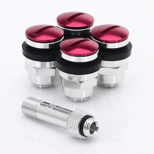 Set valve flat din aluminiu Japan Racing V1 - Red
