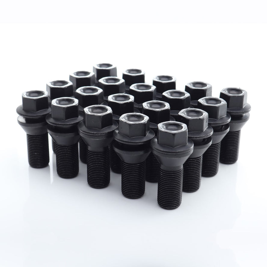 Set 20 Prezoane Negru tip hex M15x1,25