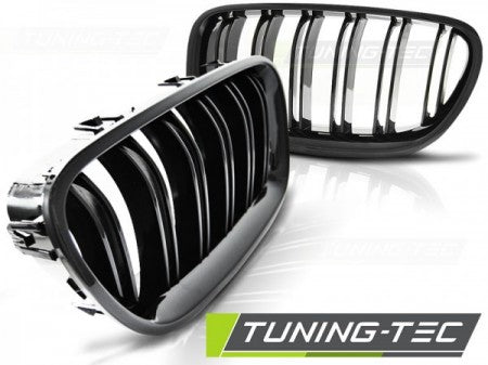 Grila centrala compatibila BMW Seria 5 F10 / F11- - - Negru Lucius