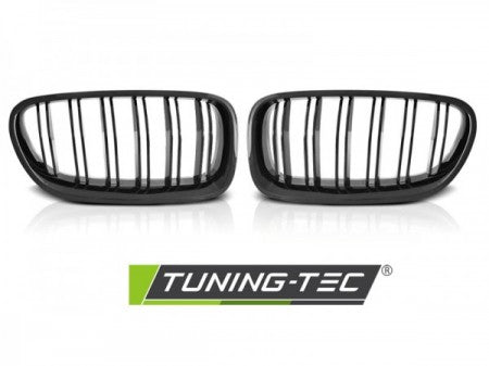 Grila centrala dubla compatibila BMW Seria 5 F10 / F11- - - Negru Lucius