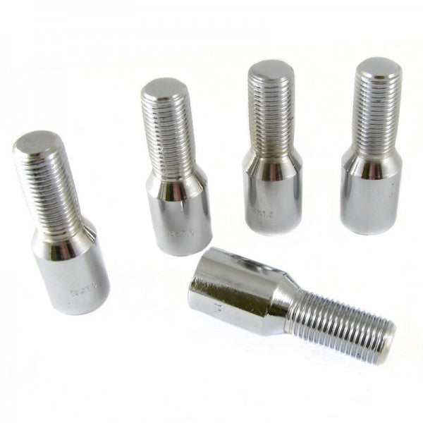 Set 20 Prezoane Japan Racing Silver star bolts M12x1,5 cu Cheie B1215H28S-1