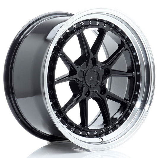 Japan Racing JR39 Gloss Black w/ Machined Lip