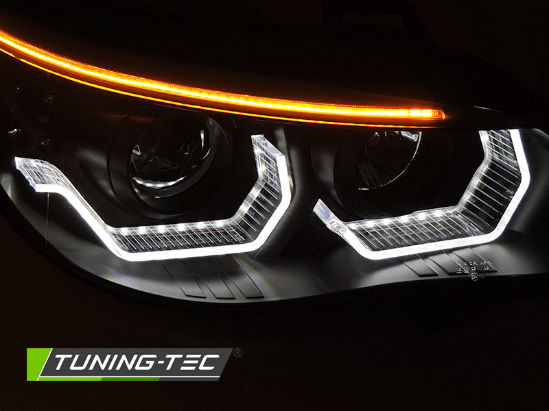 Faruri compatibile BMW E60/61 Angel Eyes 3D