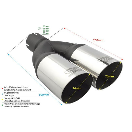 Ornament rotund evacuare, finala Ulter sport 100mm