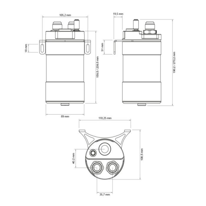 Oil catch tank Nuke Performance (0.5L)