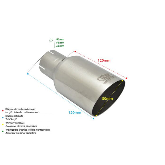 Ornament rotund evacuare, finala Ulter sport 90mm