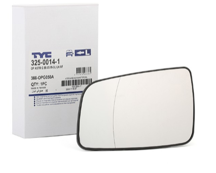 Resigilat- Sticla oglinda, oglinda retrovizoare exterioara stanga -TYC 325-0014-1