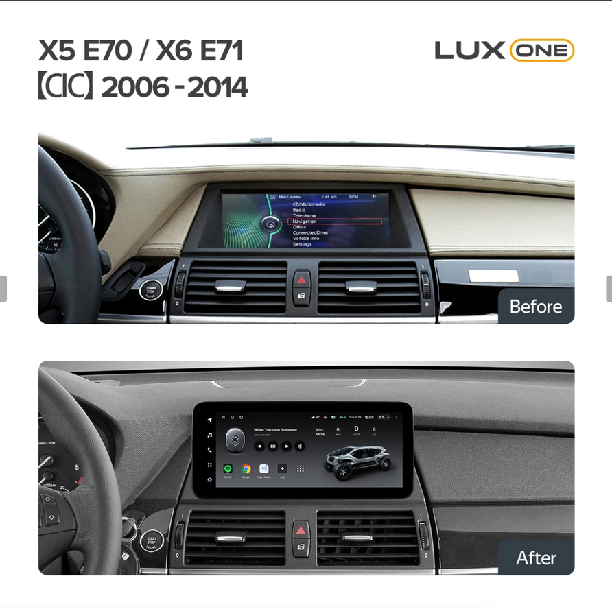 Navigatie Auto Teyes Lux One BMW X5 E70 2007-2013 CIC 6+128GB 12.3