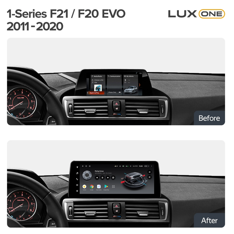 Navigatie auto Teyes Lux One BMW Seria 1 F20 2011-2020 EVO 6+128G 12.3” IPS Octa-Core 2.0 GHz Android 4G DSP Bluetooth 5.1