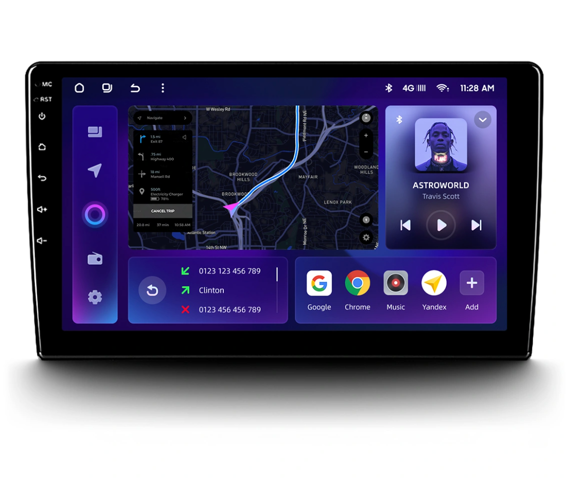 Navigatie Auto MOSS M2 BMW Seria 1 E82 2004-2013 4+64GB 9