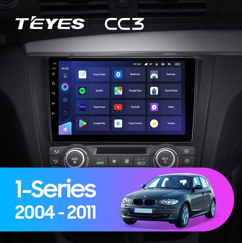 Navigatie Auto Teyes CC3L BMW Seria 1 E81 2004-2011 4+64GB 9