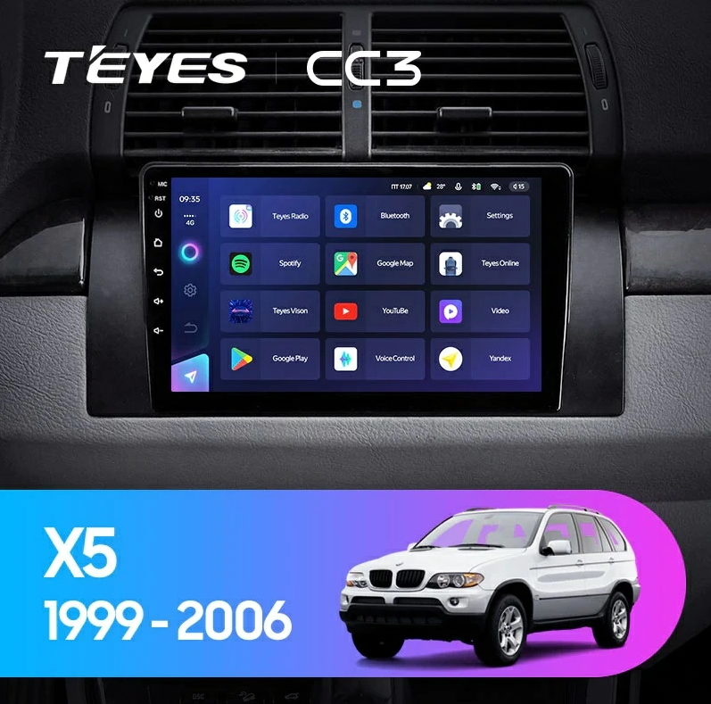 Navigatie Auto Teyes CC3L BMW X5 E53 1999-2006 4+64GB 9