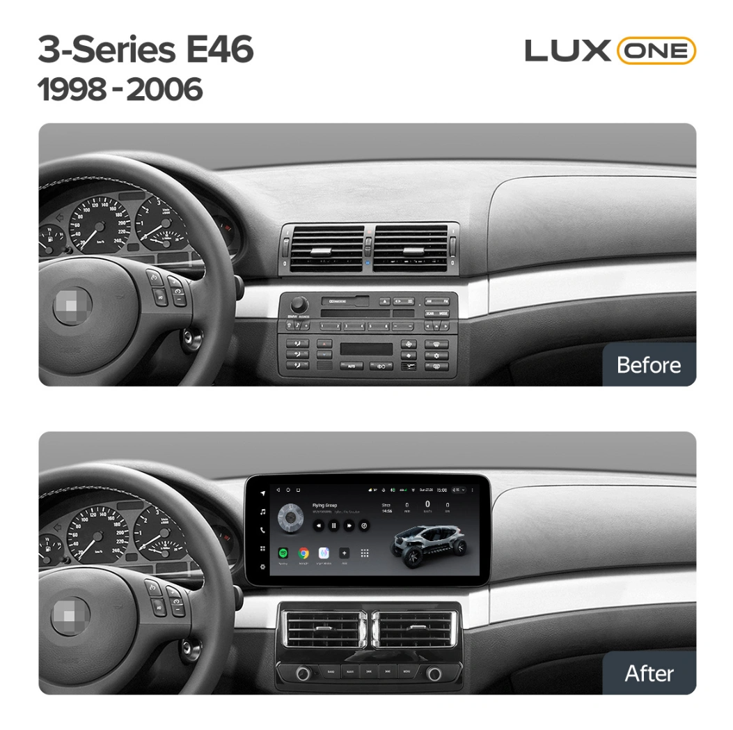 Navigatie Auto Teyes Lux One BMW Seria 3 E46 1997-2006 4+32GB 12.3
