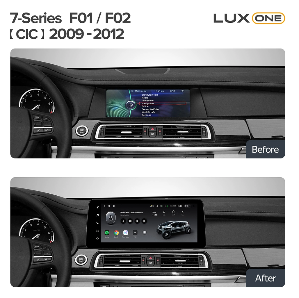 Navigatie Auto Teyes Lux One BMW BMW 7- Series F01 F02 CIC 2009-2012 CIC 6+128GB 12.3