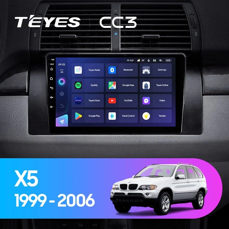 Navigatie Auto Teyes CC4 BMW Seria 5 E39 1995-2003 6+64GB 9.5