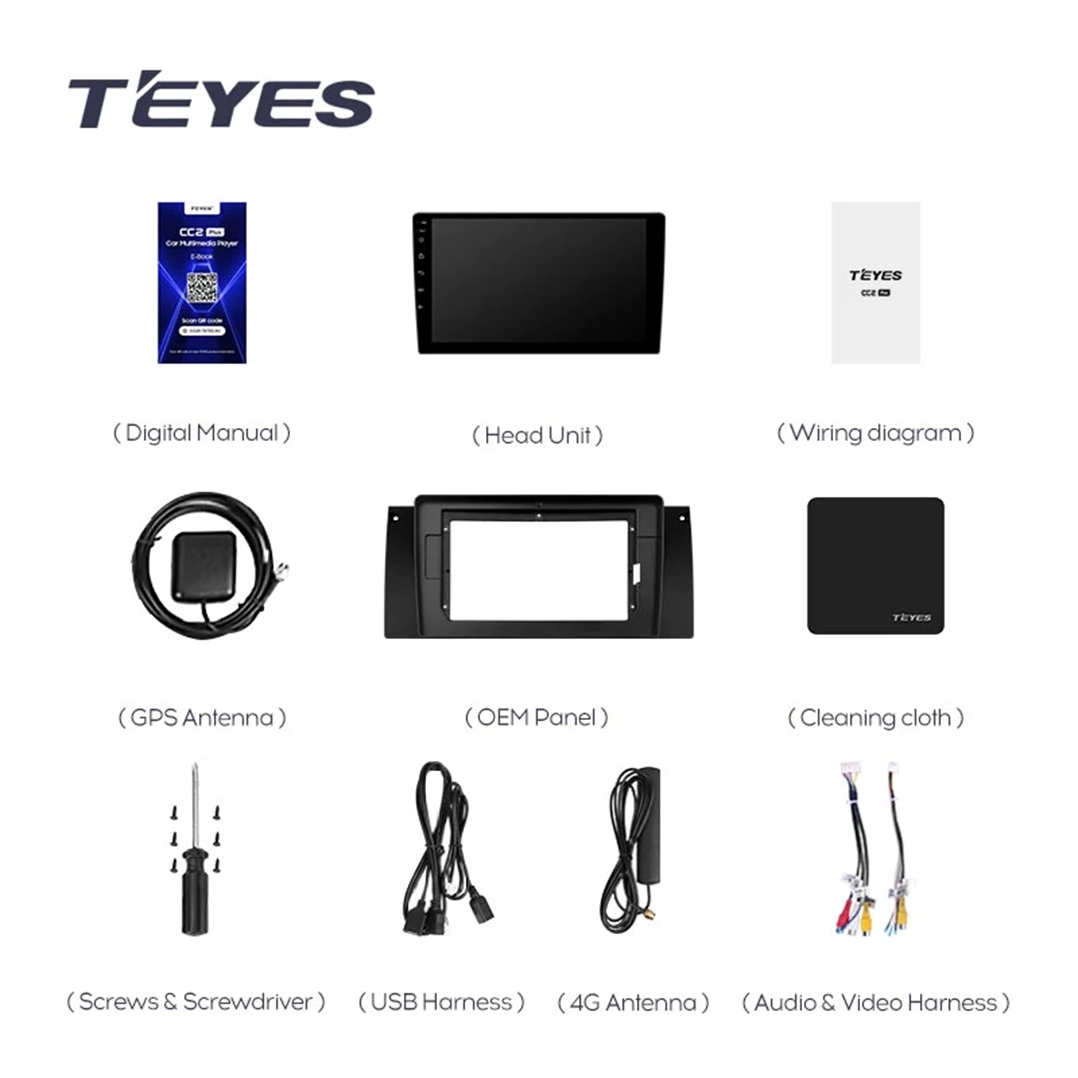 Navigatie Auto Teyes CC4 BMW Seria 5 E39 1995-2003 6+64GB 9.5