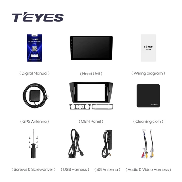 Navigatie Auto Teyes CC3 2K BMW Seria 3 E90 / E91 / E92 / E93 2005-2013 6+128GB 9.5