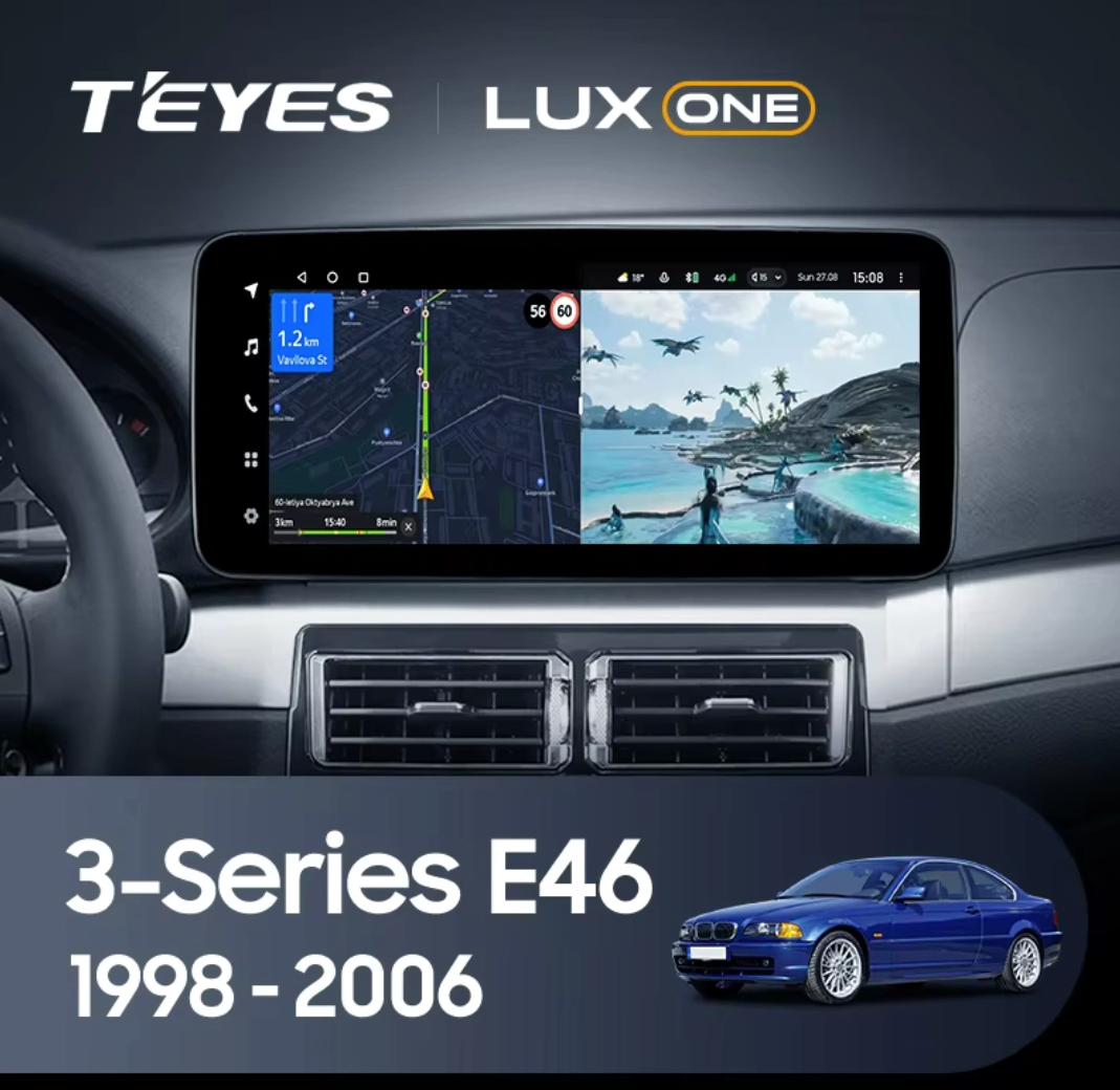 Navigatie Auto Teyes Lux One BMW Seria 3 E46 1997-2006 6+128GB 12.3