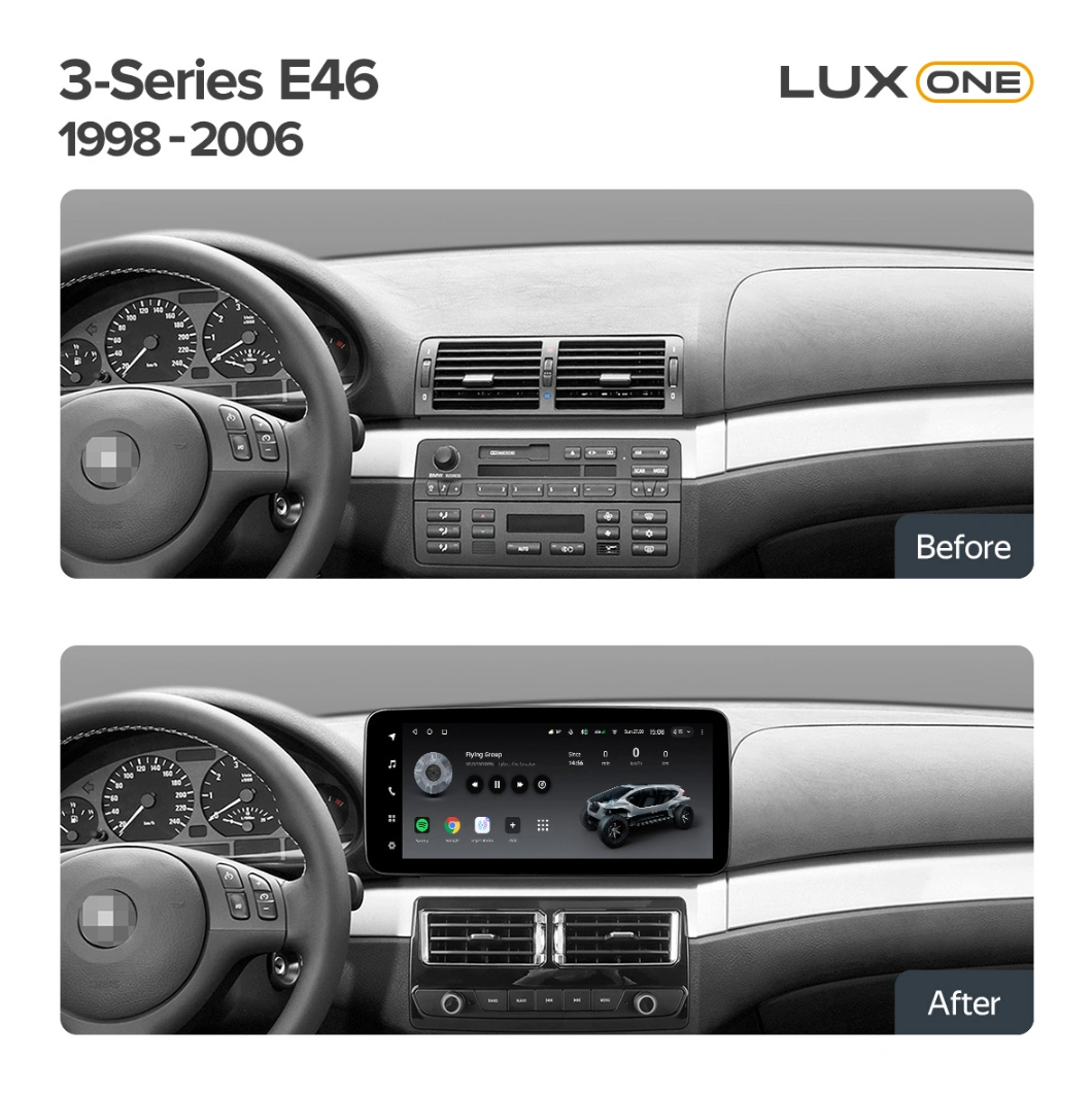 Navigatie Auto Teyes Lux One BMW Seria 3 E46 1997-2006 6+128GB 12.3
