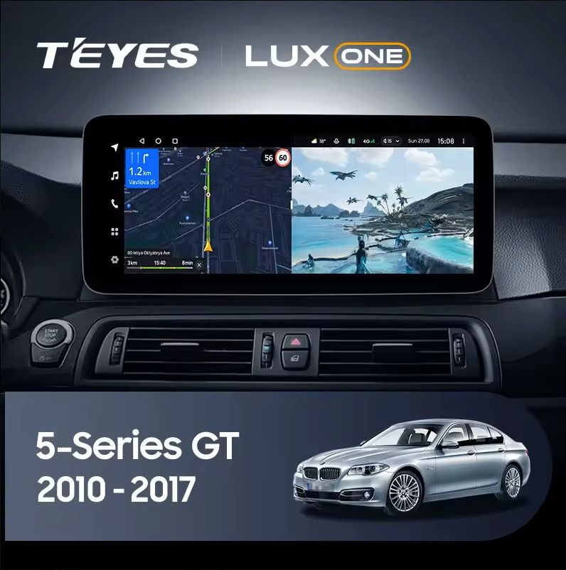 Navigatie Auto Teyes Lux One BMW Seria 5 F07 2010-2016 NBT 6+128GB 12.3