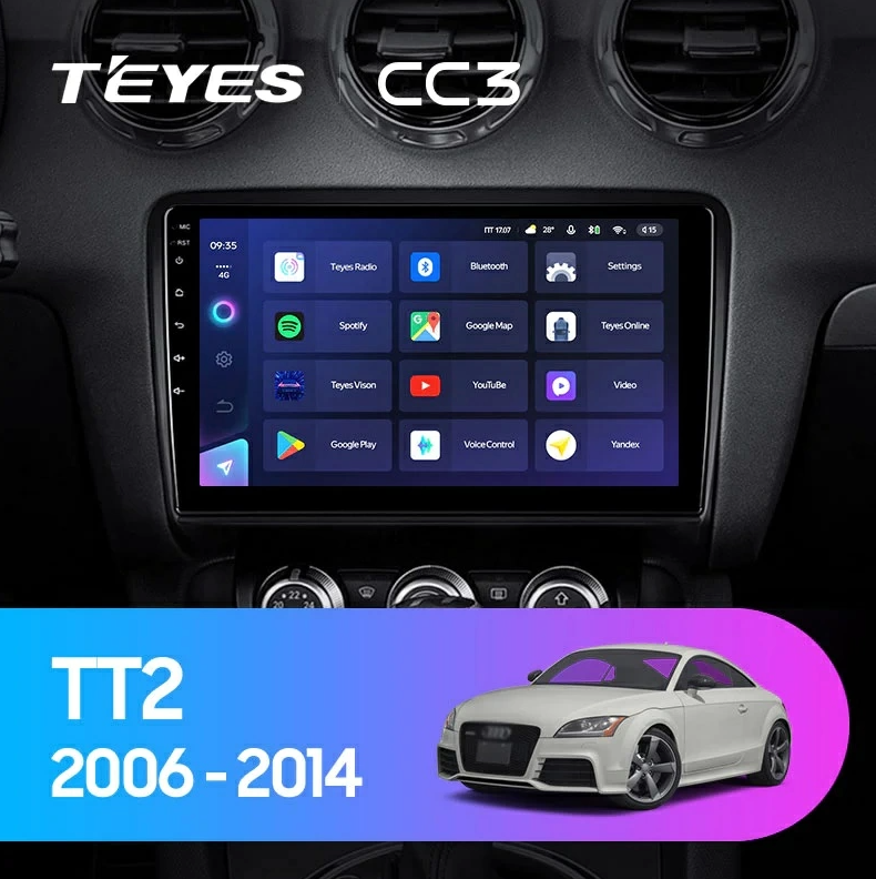 Navigatie Auto Teyes CC3L Audi TT 8J 2006-2014 4+64GB 9