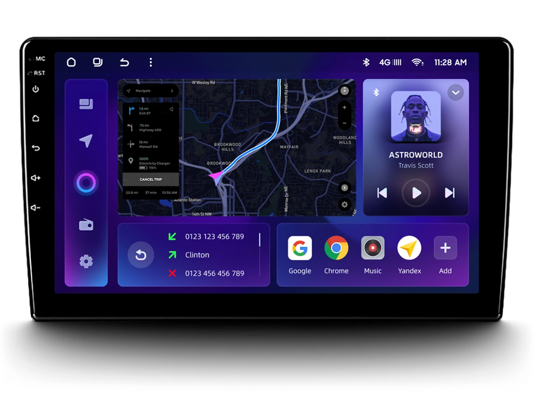 Navigatie Auto MOSS M3 Audi TT 8J 2006-2014 4+32GB 9