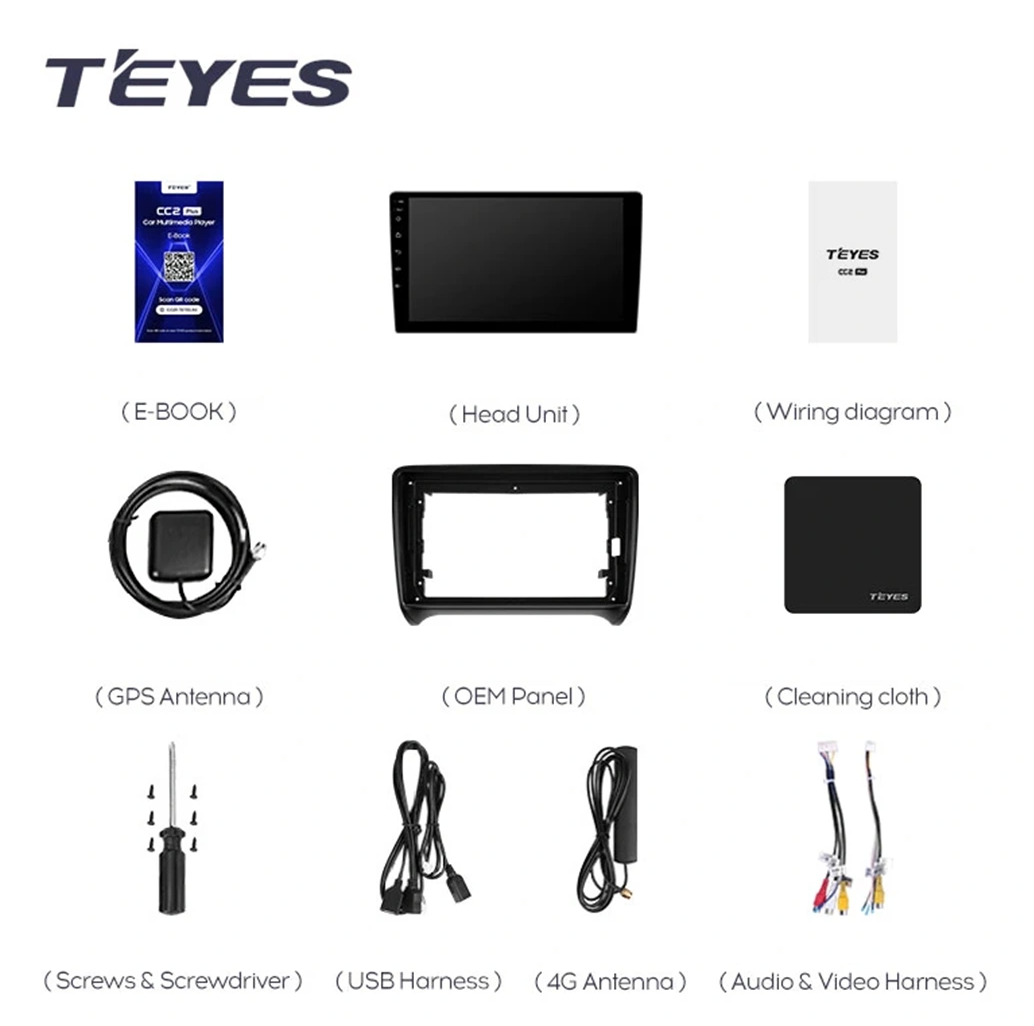 Navigatie Auto MOSS M3 Audi TT 8J 2006-2014 4+32GB 9