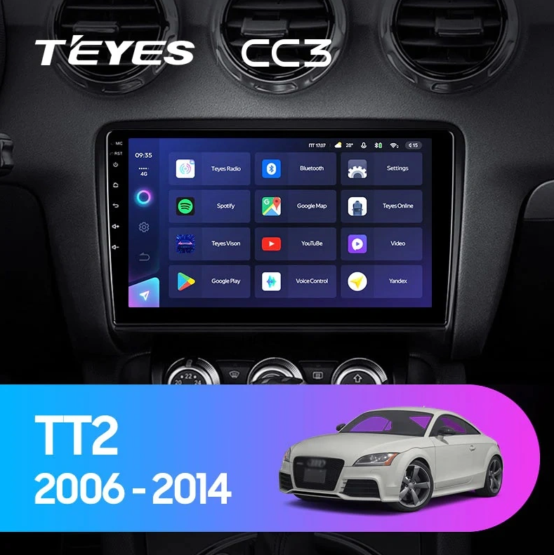 Navigatie Auto Teyes CC4L DTS Audi TT 8J 2006-2014 6+64GB 9