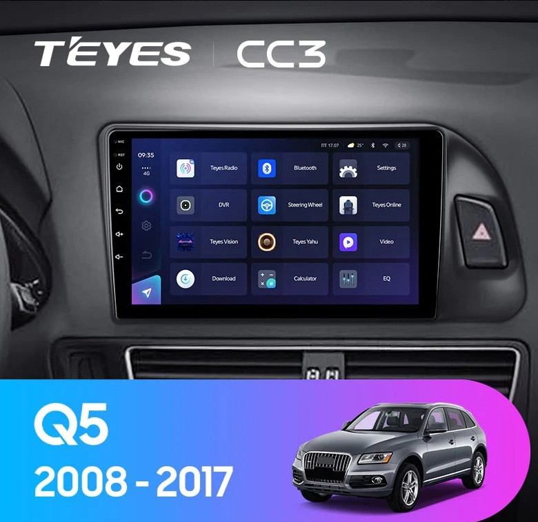 Navigatie Auto Teyes CC4L DTS Audi Q5 8R 2008-2017 6+64GB 9