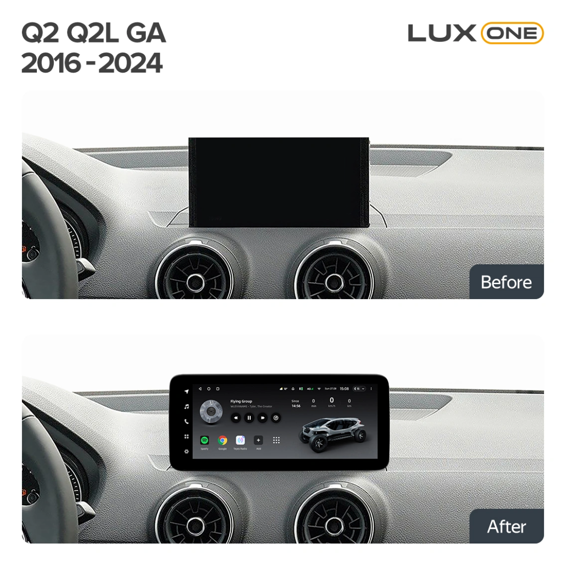 Navigatie Auto Teyes Lux One Audi Q2 2017-2023 4+32GB 12.3