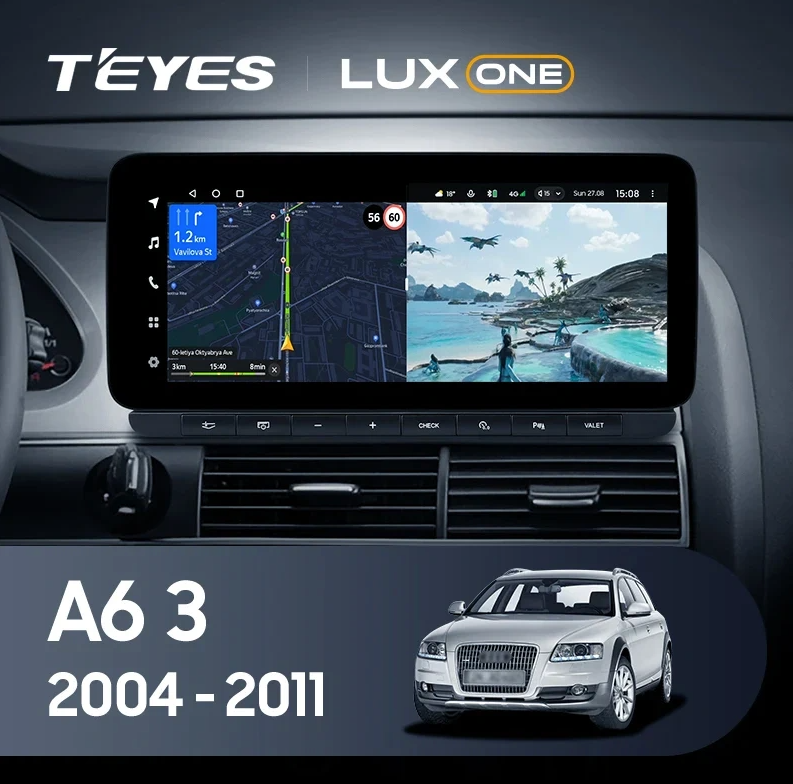Navigatie Auto Teyes Lux One Audi A6 C6 2004-2011 4+32GB 12.3