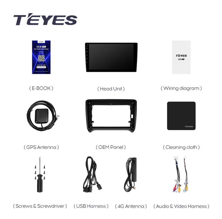 Navigatie Auto Teyes CC3 2K Audi TT 8J 2006-2014 6+128GB 9.5