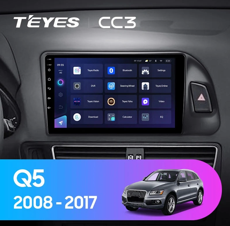 Navigatie Auto Teyes CC4 Audi Q5 8R 2008-2017 6+64GB 9.5