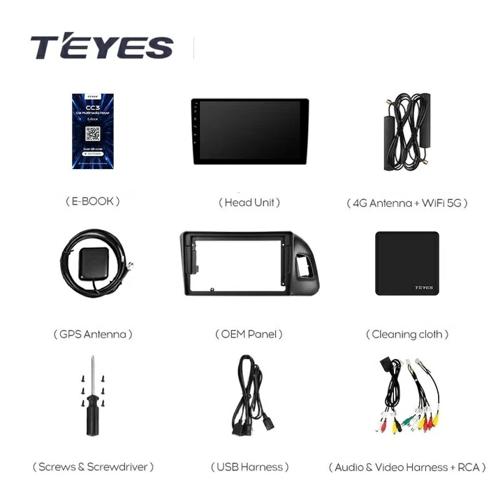 Navigatie Auto Teyes CC3 2K Audi Q5 8R 2008-2017 6+128GB 9.5