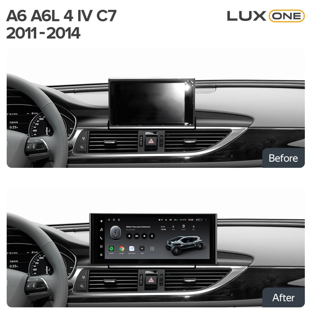 Navigatie Auto Teyes Lux One Audi A6 C7 2012-2014 6+128GB 12.3