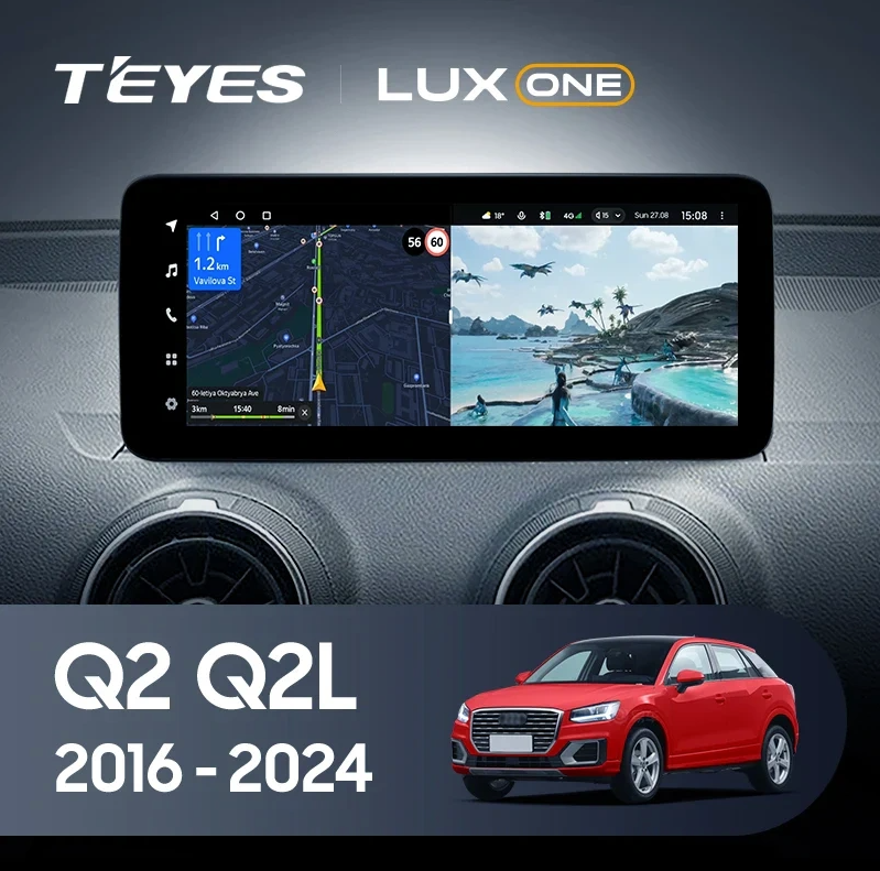 Navigatie Auto Teyes Lux One 360° Audi Q2 2017-2023 6+128GB 12.3