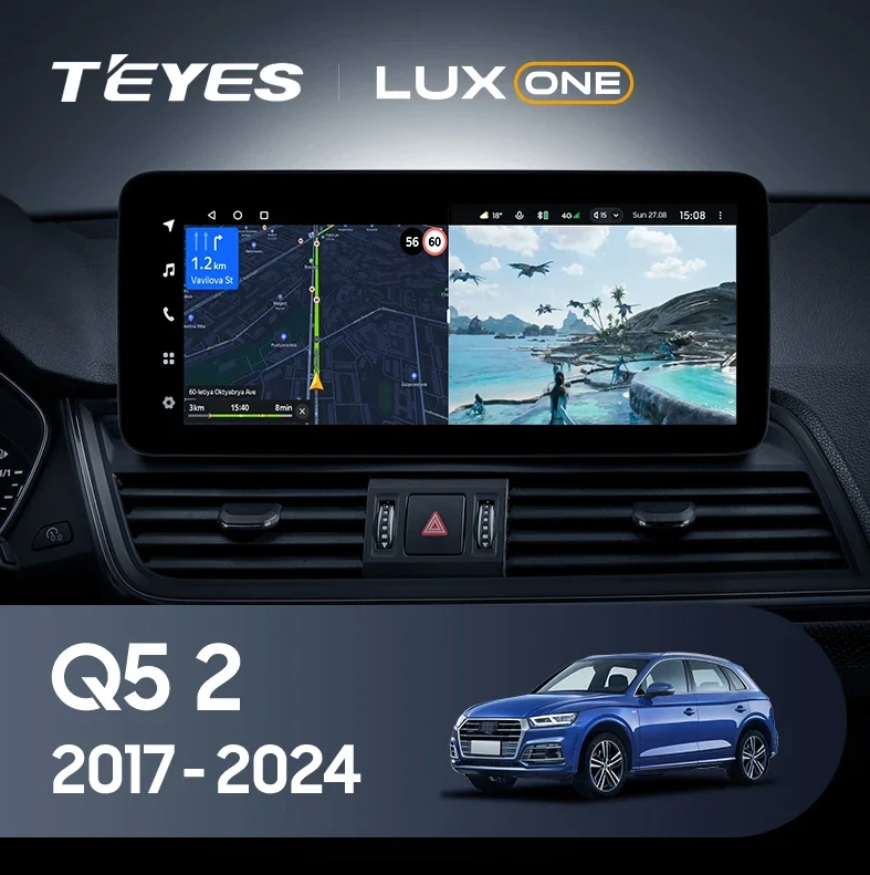 Navigatie Auto Teyes Lux One 360° Audi Q5 80A 2018-2023 6+128GB 12.3