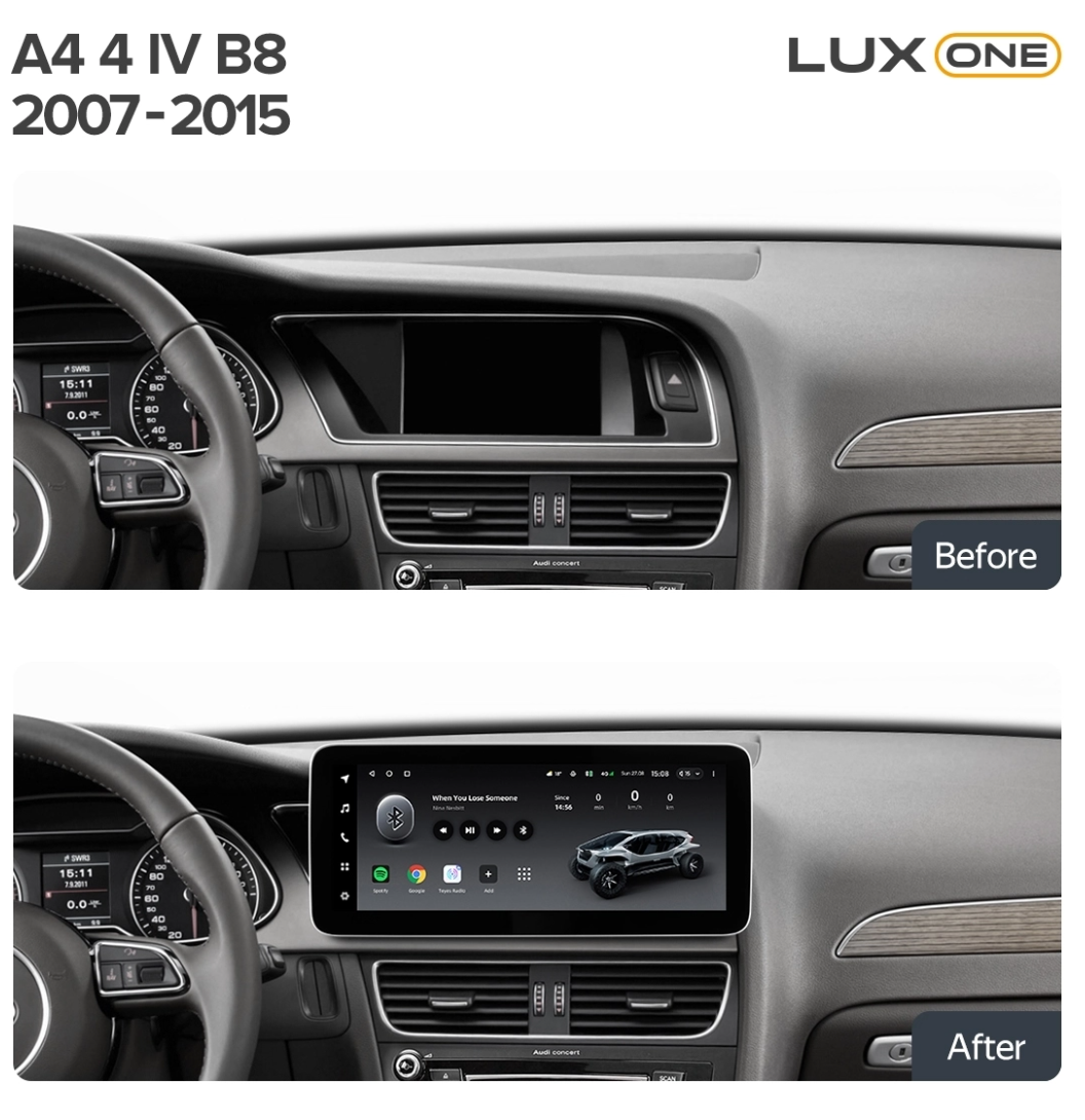 Navigatie Auto Teyes Lux One 360° Audi A4 B8 2008-2016 6+128GB 12.3