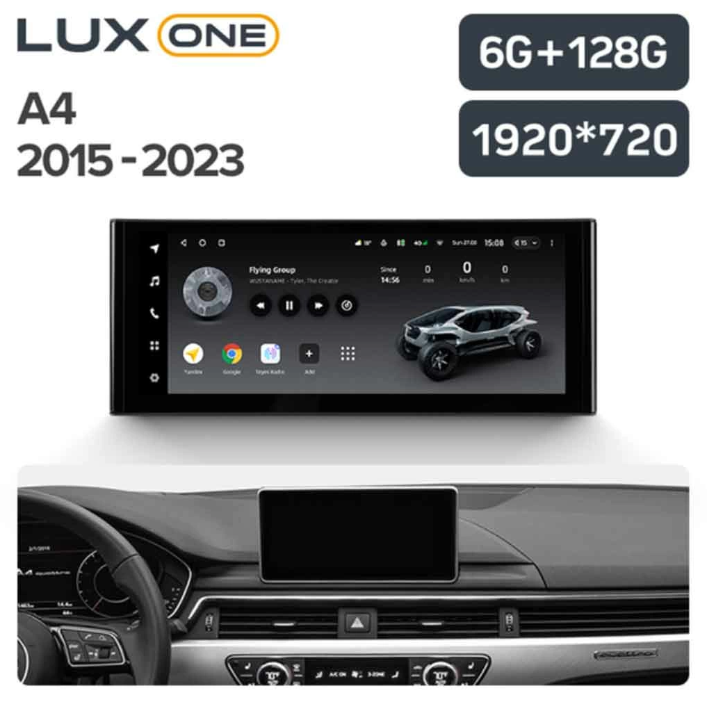 Navigatie Auto Teyes Lux One Audi A4 B9 2016-2023 6+128GB 12.3