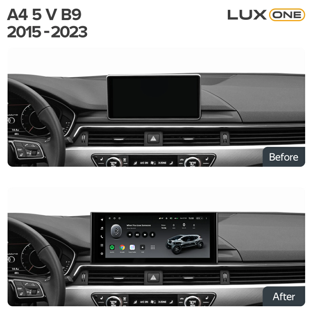 Navigatie Auto Teyes Lux One Audi A4 B9 2016-2023 6+128GB 12.3