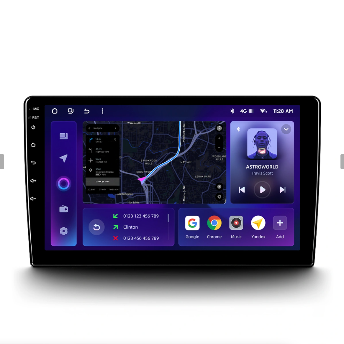 Navigatie Auto MOSS M2 Audi A6 C6 2004-2011 4+64GB 9