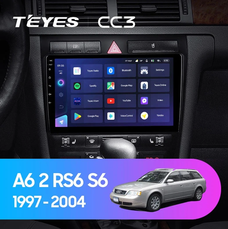 Navigatie Auto Teyes CC4L DTS Audi A6 C5 1997-2004 6+64GB 9