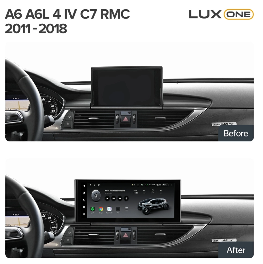 Navigatie Auto Teyes Lux One Audi A6 C7 2012-2018 6+128GB 12.3