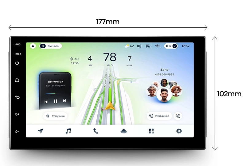 Navigatie Auto Teyes CC4L, Universala, Interfata 3D, 4GB RAM, 64GB, 7 inch, IPS, Touchscreen, CarPlay Wireless, Android Auto, Bluetooth 5.1, Negru