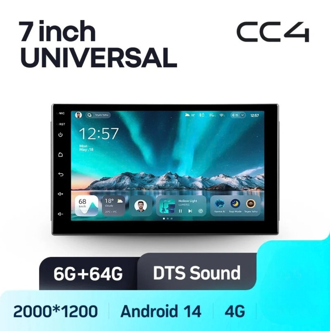 Navigatie Auto Teyes CC4, 6GB RAM, 64GB, 7inch, CarPlay Wireless, Android Auto, 4G SIM, Bluetooth, Camera Marsarier Compatibila