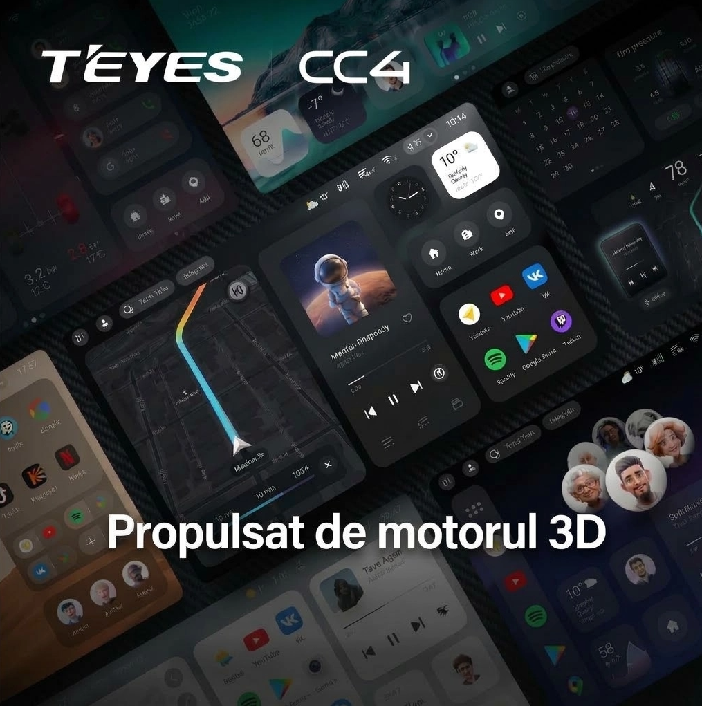 Navigatie Auto Teyes CC4, 6GB RAM, 64GB, 7inch, CarPlay Wireless, Android Auto, 4G SIM, Bluetooth, Camera Marsarier Compatibila
